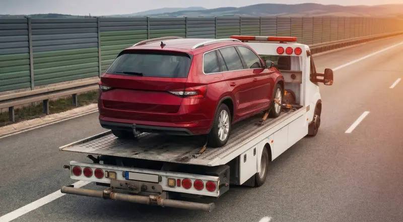 Guincho para carros em Imperatriz – carro sendo carregado em plataforma